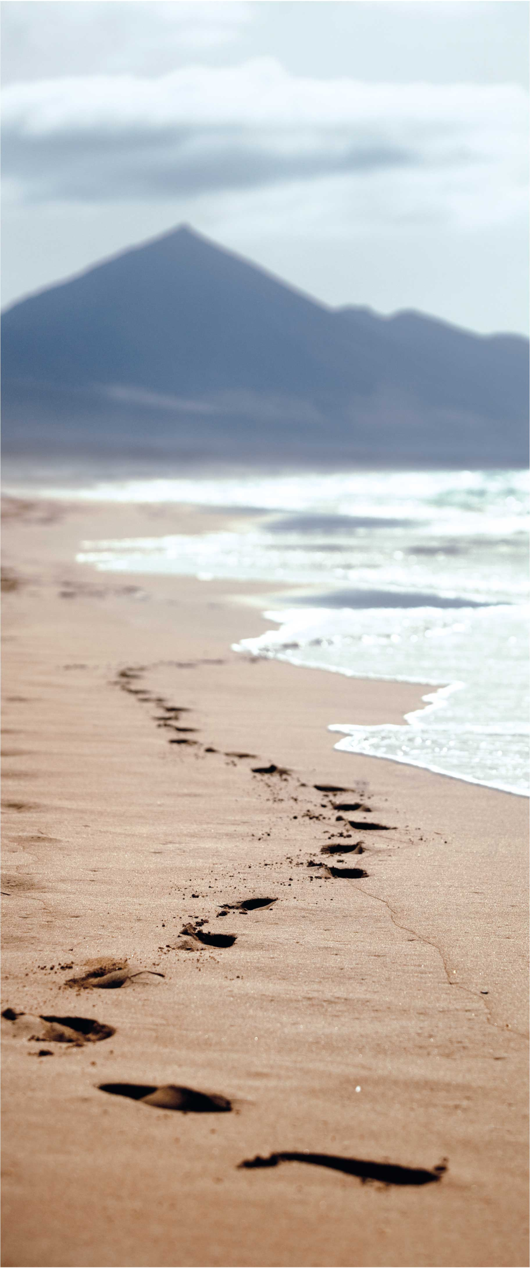 Vinyl teppich bad fußabdruck am strand - TenStickers