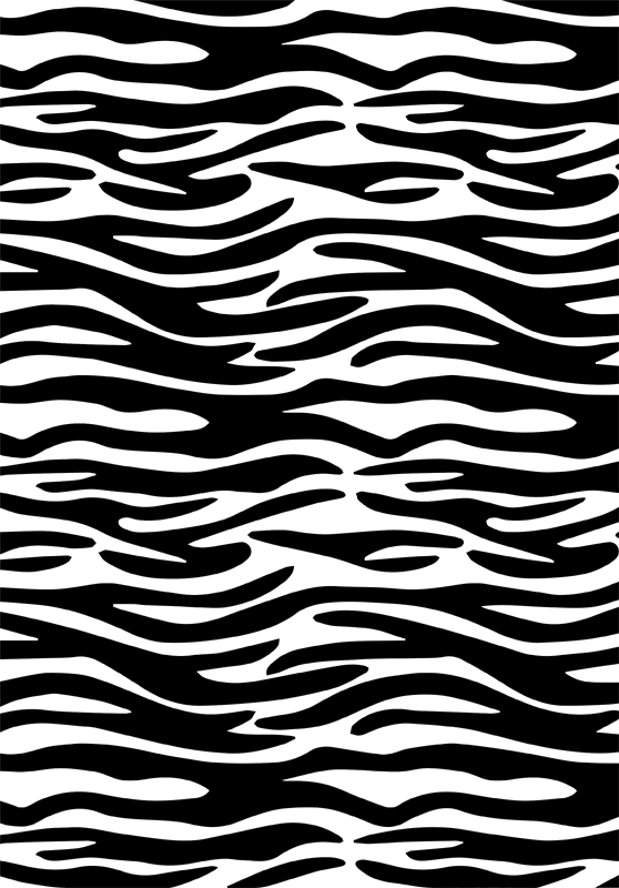 Vinyl teppich bad zebra tierdruck duschvorhang - TenStickers