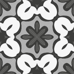 Vinyl teppich bad im hydraulischen grauen gracia stil - TenStickers