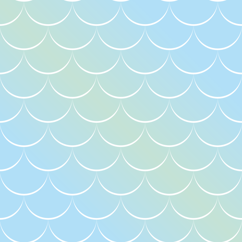 Vinyl teppich bad mit pastellfarbenem schuppenmuster - TenStickers