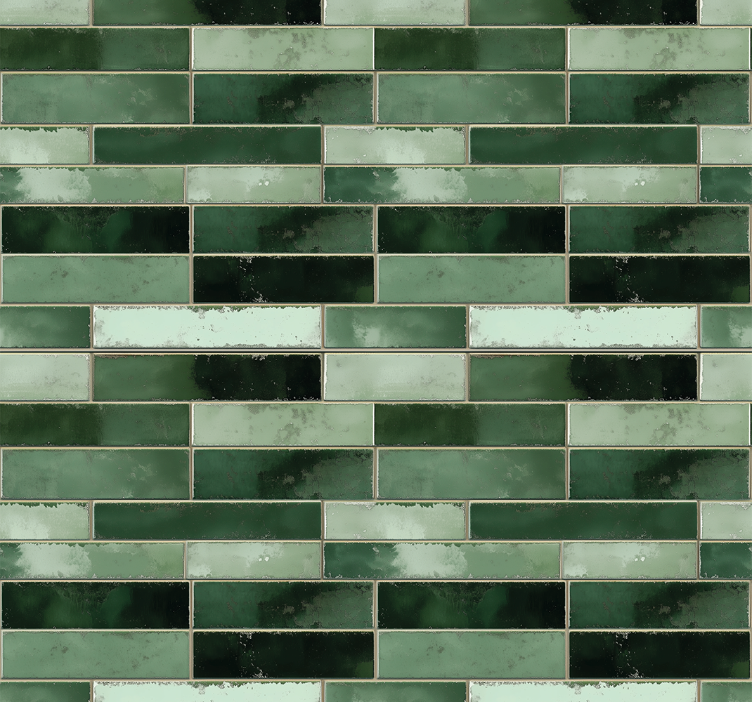 Vinyl teppich bad langgrün - TenStickers