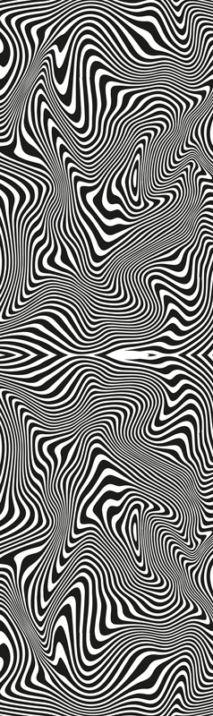 Vinyl teppich bad zebra 3d effekt dusche - TenStickers