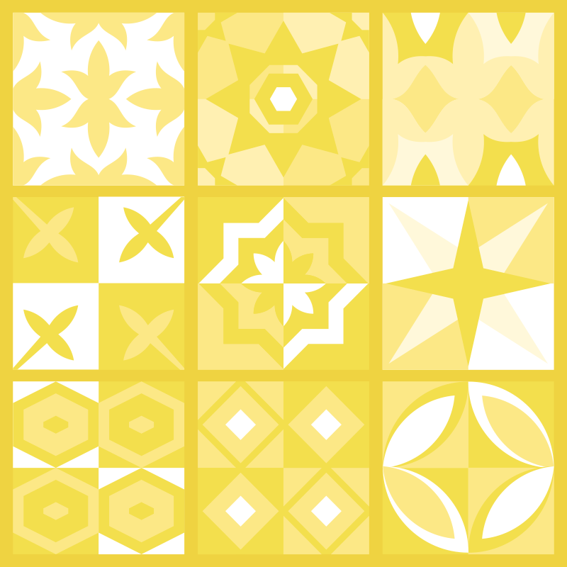 Vinyl teppich bad in leuchtendem pantone - TenStickers