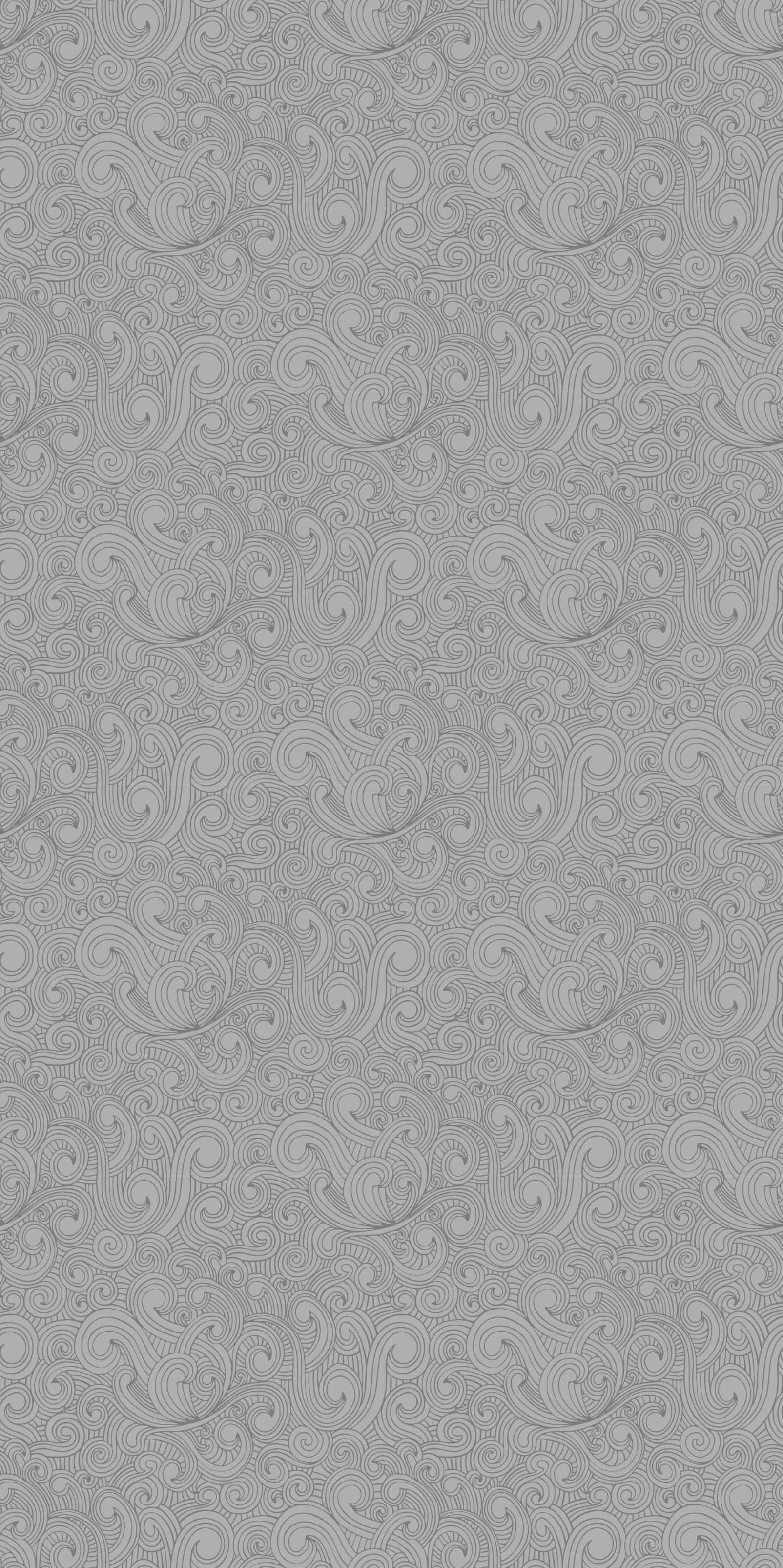 Vinyl teppich küche in grautönen mit blumenmuster - TenStickers