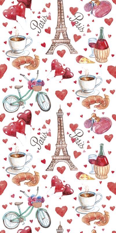 Vinyl teppich küche paris liebe - TenStickers