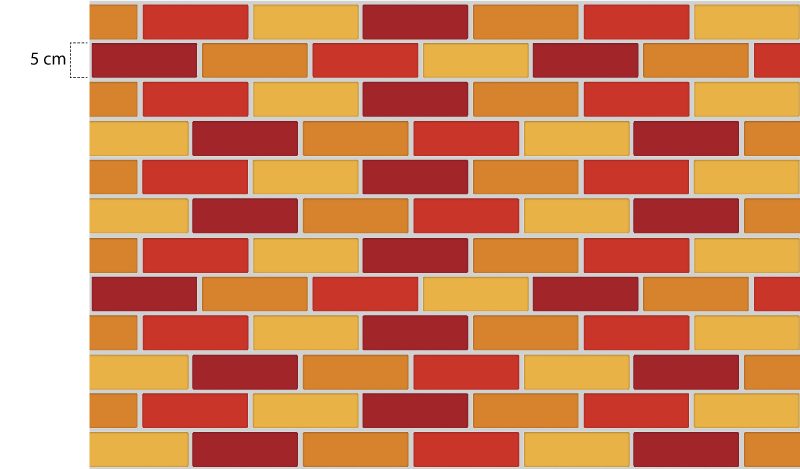 Vinyl teppich küche in warmen ziegeltonen - TenStickers