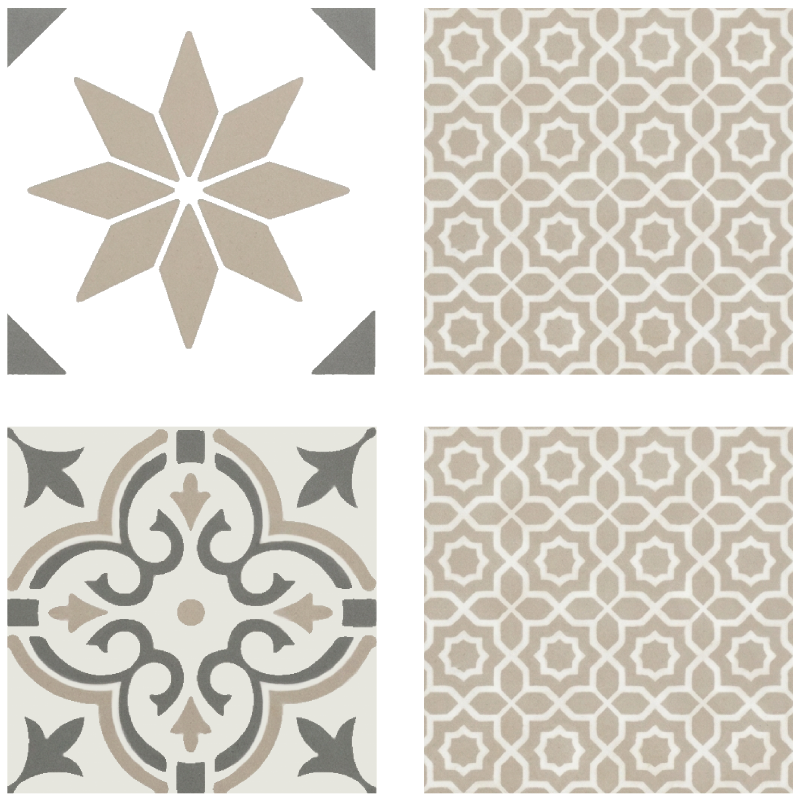 Vinyl teppich küche sandstein marokkanisches mosaik - TenStickers