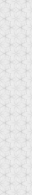 Vinyl teppich küche mit minimalistischen fliesenblumen - TenStickers