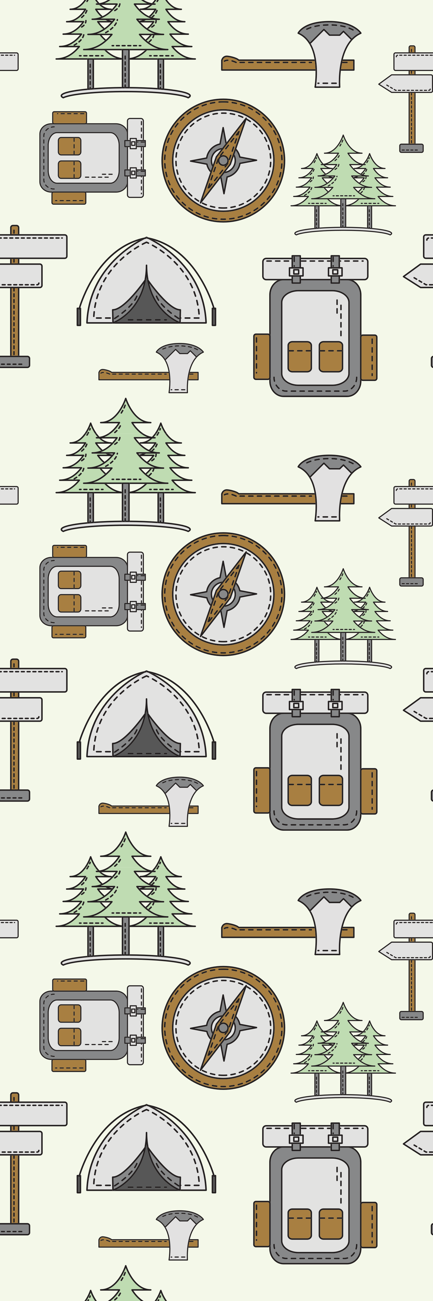 Vinyl teppich schlafzimmer campingausrüstung set - TenStickers