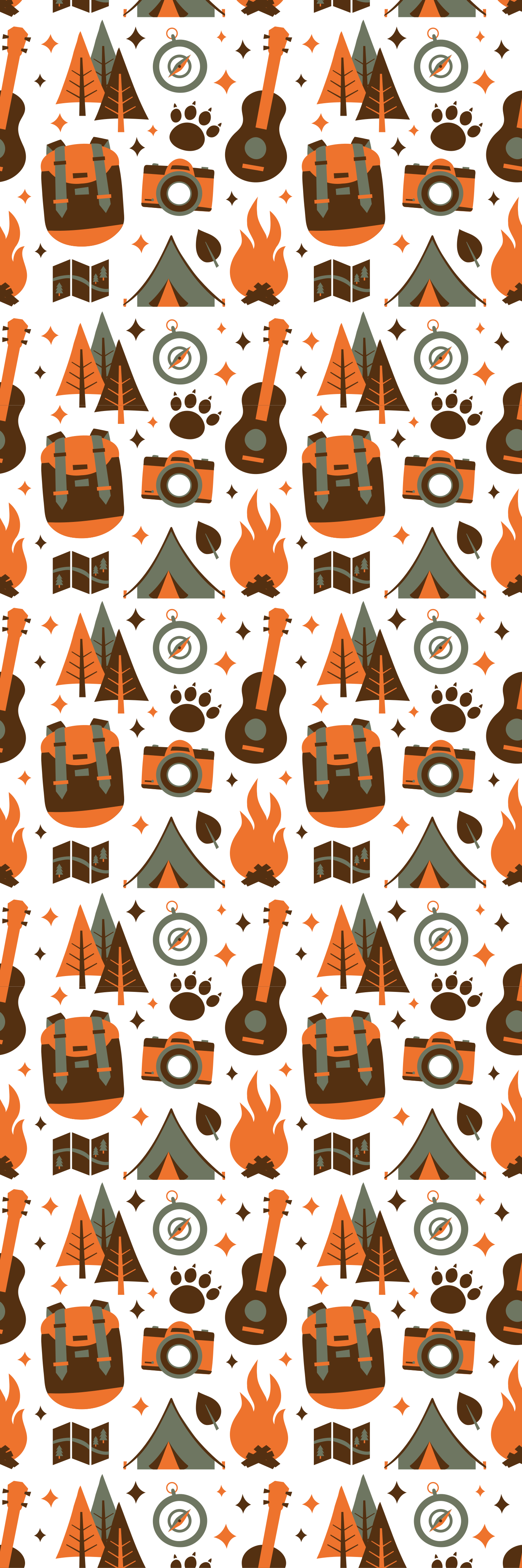 Vinyl teppich schlafzimmer berge bär holzfeuer - TenStickers