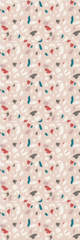 Vinyl teppich schlafzimmer mit terrazzo-muster - TenStickers