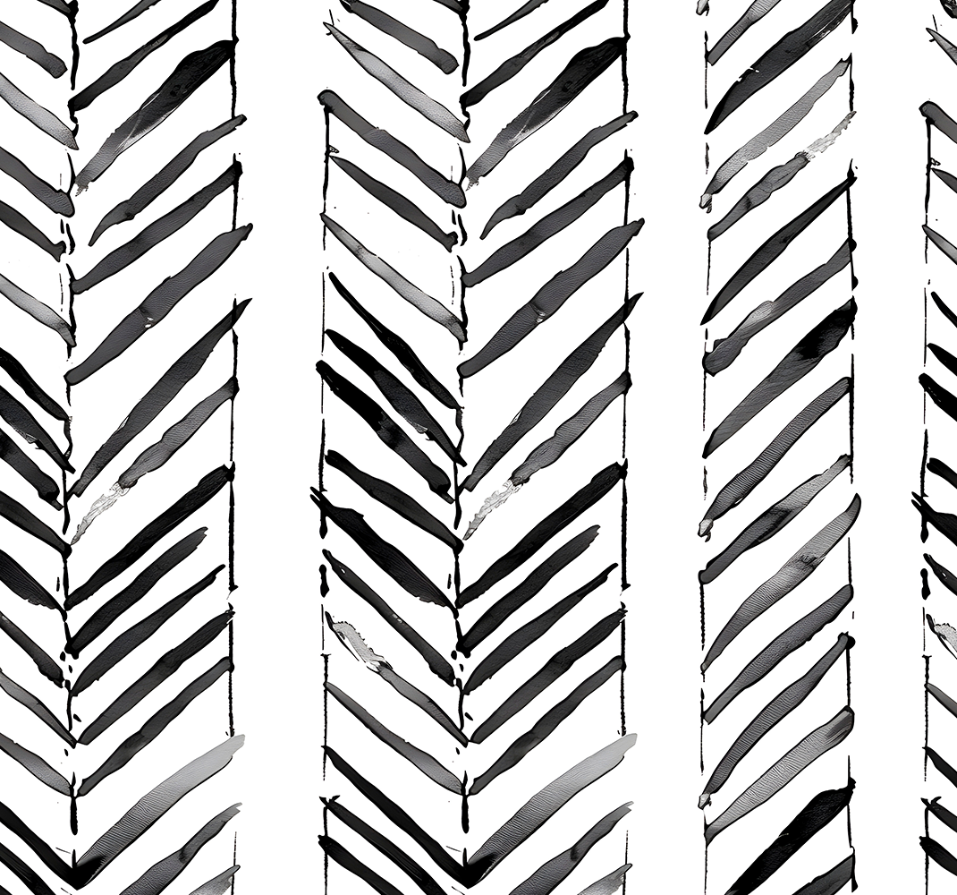 Vinyl teppich büro in schwarz-weißem geometrischen design - TenStickers