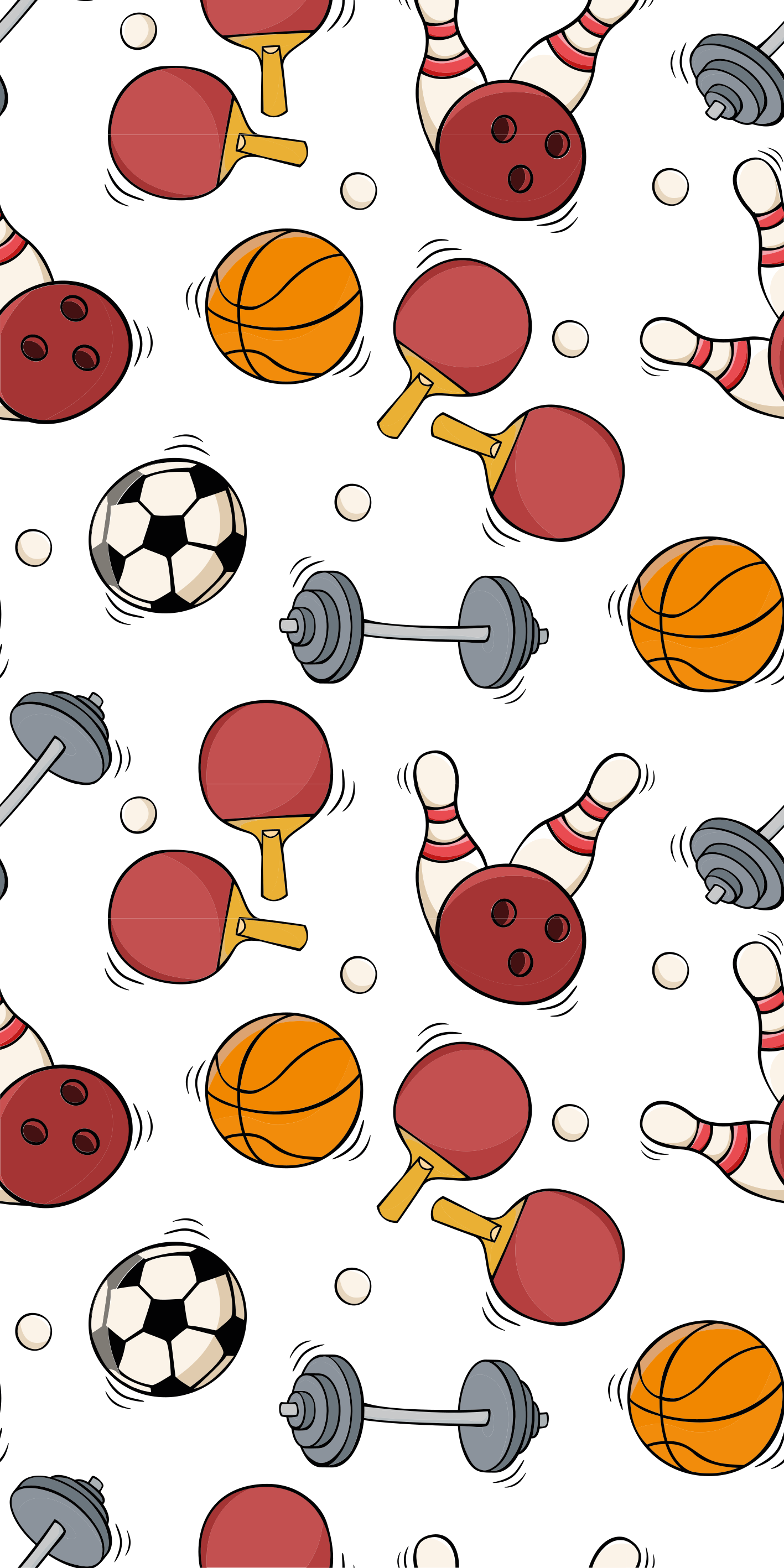 Vinyl teppich schlafzimmer im doodle sportstil - TenStickers