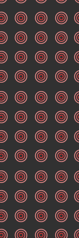 Vinyl teppich schlafzimmer rotes nahtloses rundes muster - TenStickers