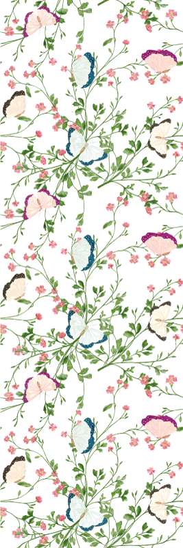 Vinyl teppich schlafzimmer im fantasy aquarell design - TenStickers