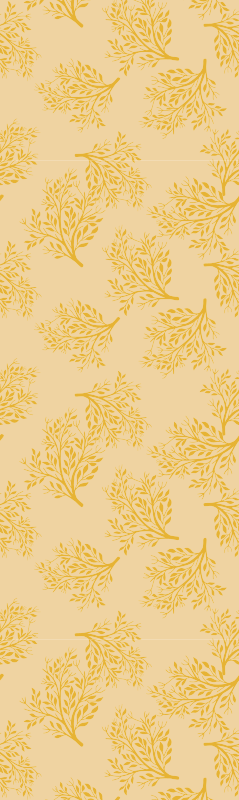Vinyl teppich schlafzimmer nordic orangenbäume - TenStickers