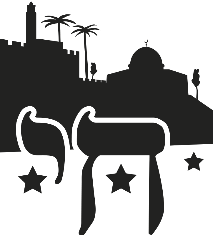 Vinyl teppich schlafzimmer mit chai-symbol - TenStickers