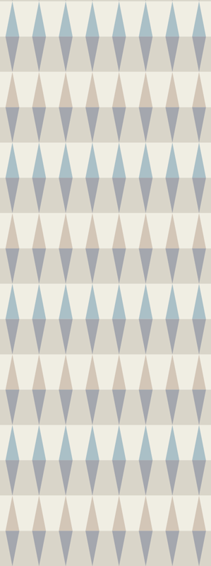 Vinyl teppich nordisch geometrisch blauer himmel - TenStickers