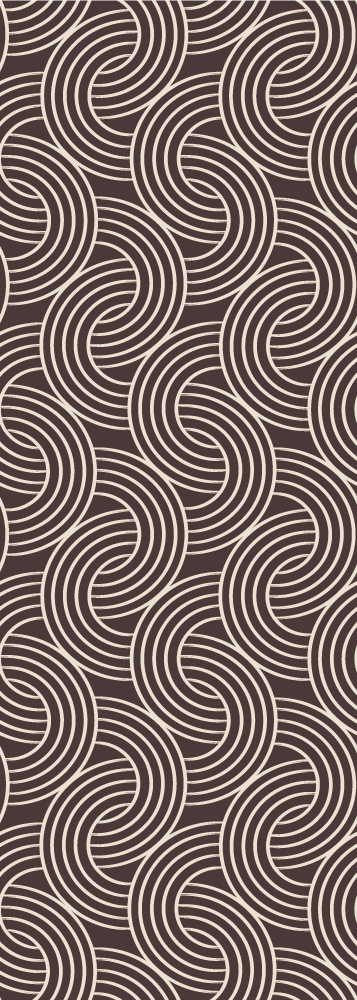 Vinyl teppich nordisch braunes minimalistisches muster - TenStickers