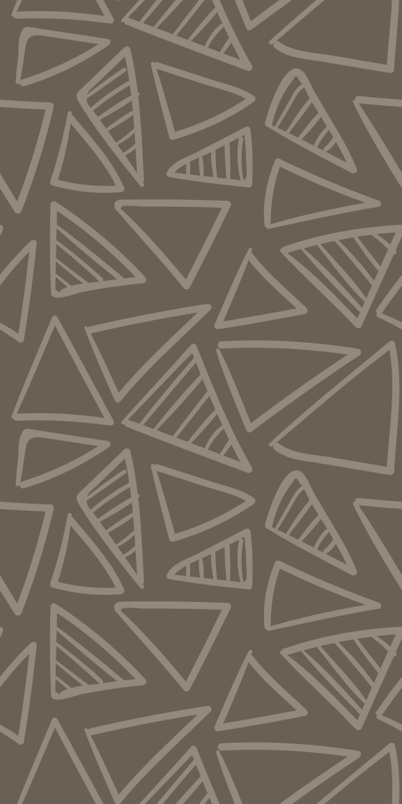 Vinyl teppich nordisch braunes dreiecks-muster - TenStickers