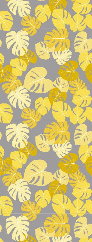 Vinyl teppich natur pantone monstera blatt - TenStickers