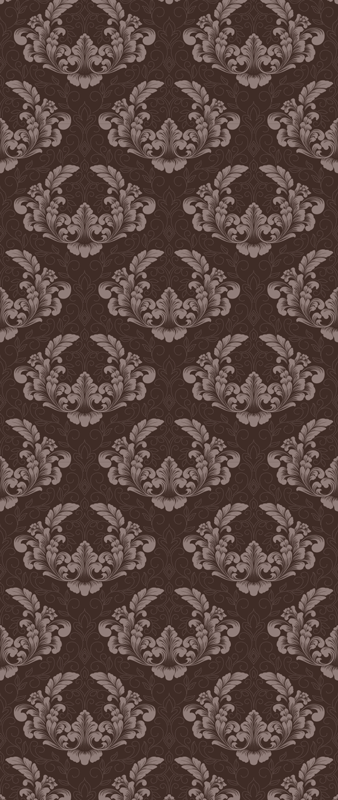 Vinyl teppich vintage nahtloses damastmuster - TenStickers