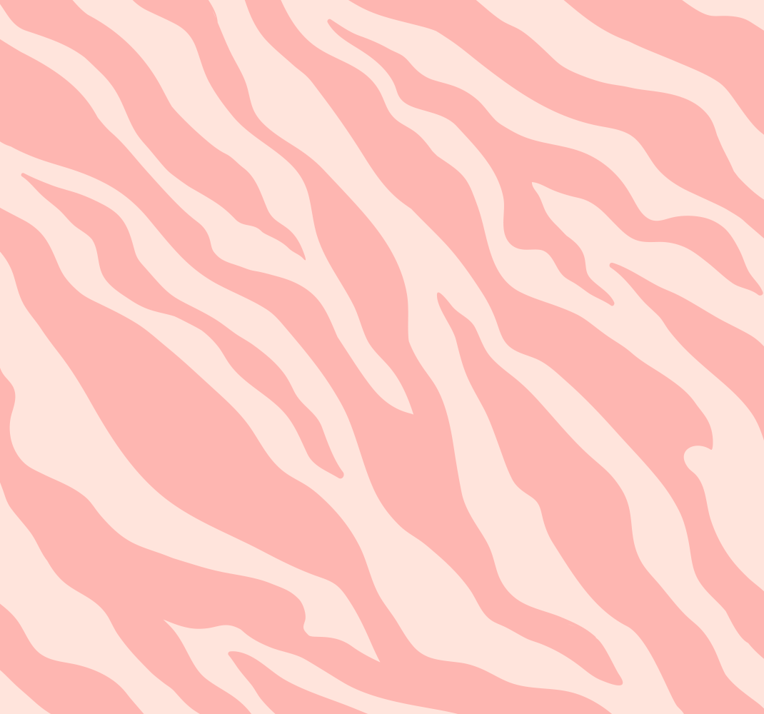 Vinyl teppich tiere im pinken zebramuster - TenStickers