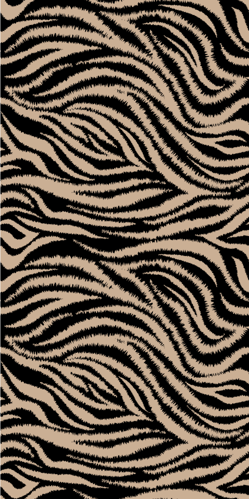 Vinyl teppich tiere mit zebra streifen muster - TenStickers