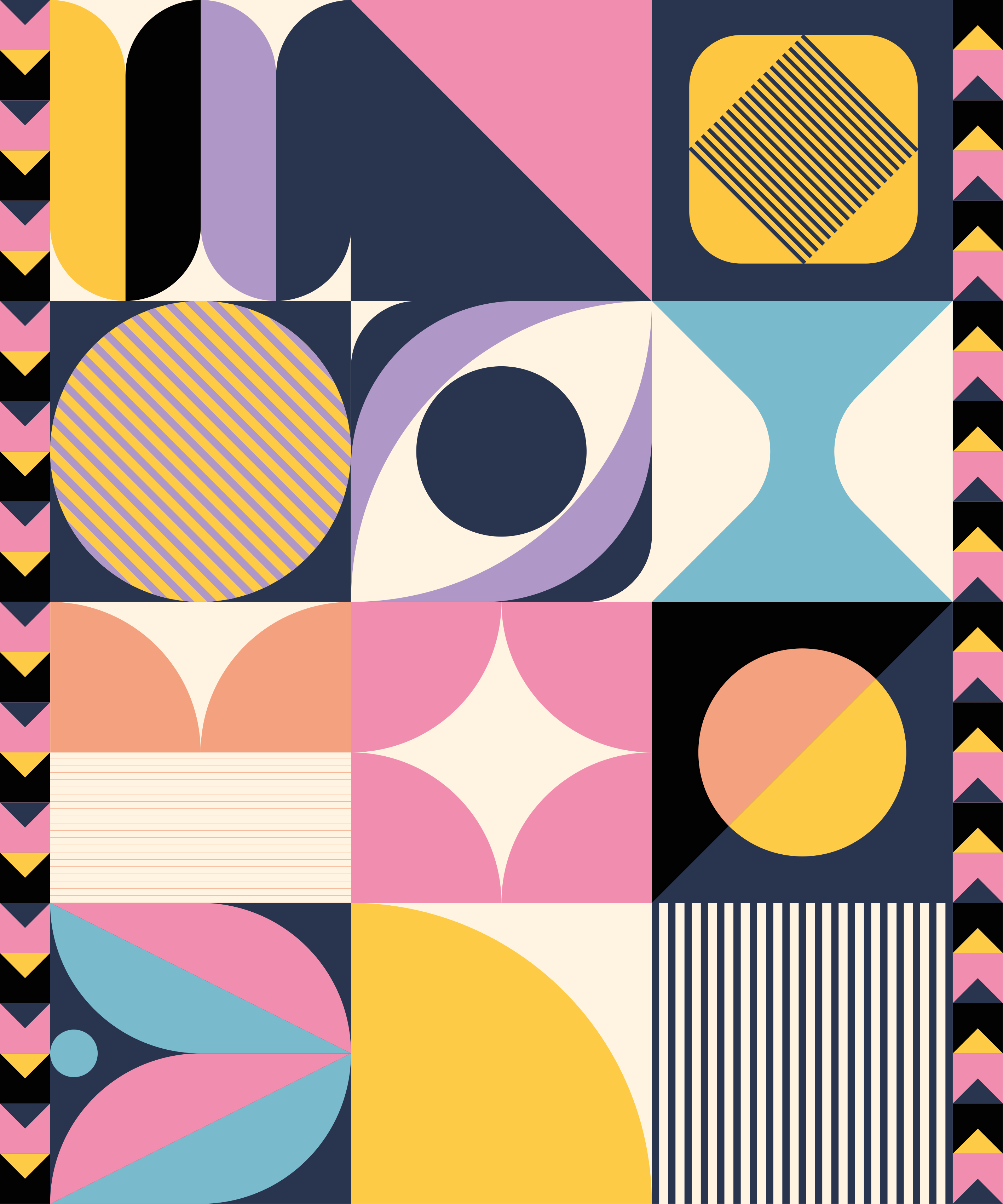 Vinyl teppich modern geometrische figurenmalerei - TenStickers