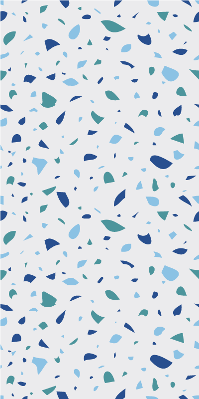 Vinyl teppich textur in blauen terrazzo-tönen - TenStickers