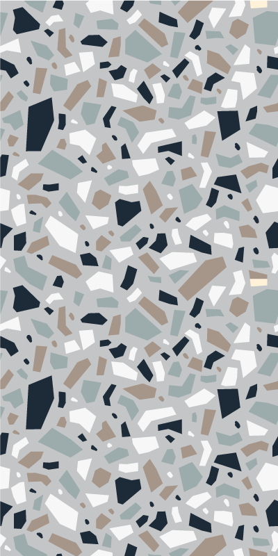 Vinyl teppich textur in neutralen terrazzo farben - TenStickers