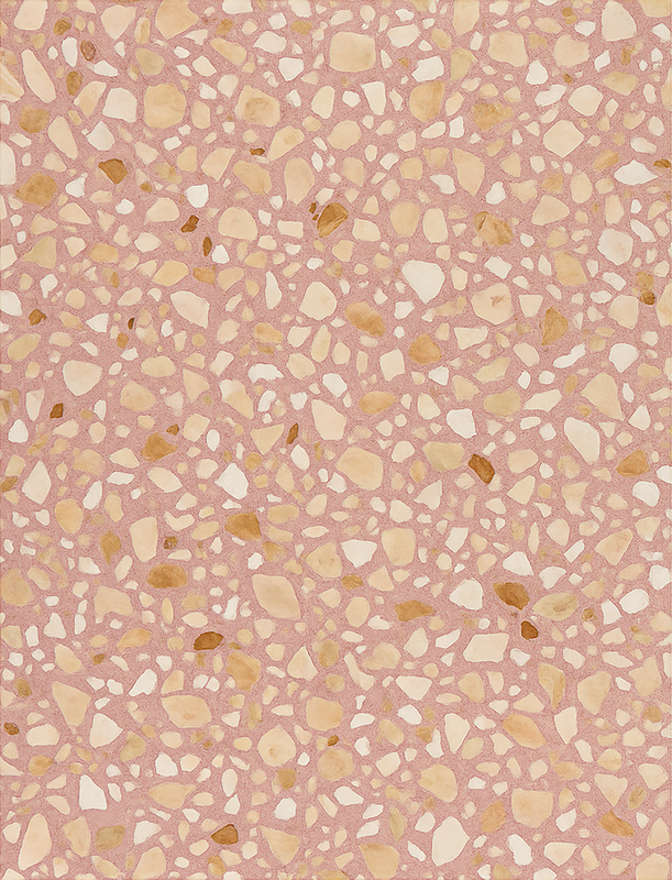 Vinyl teppich textur rose erdtone terrazzo - TenStickers