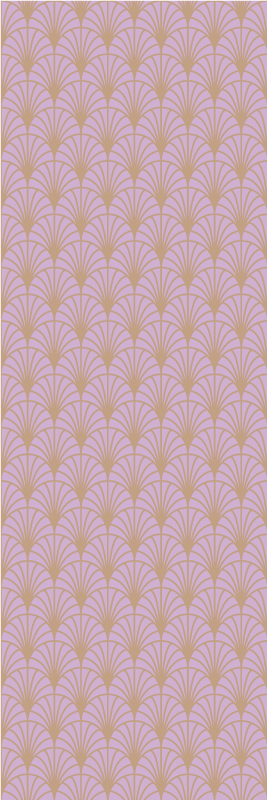 Vinyl teppich vintage in pink-goldenem schuppenmuster - TenStickers