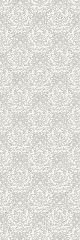 Vinyl teppich vintage graues ethnisches muster - TenStickers