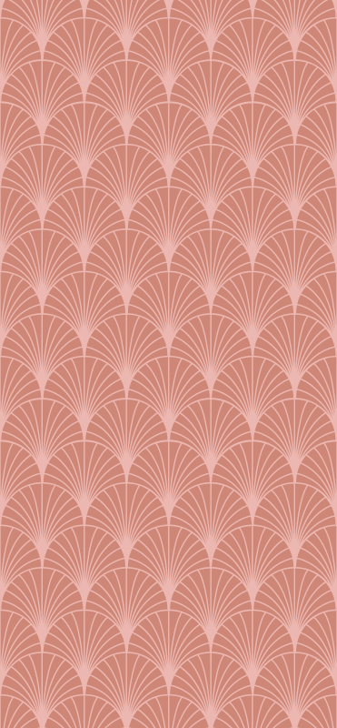Vinyl teppich vintage roségold palmen dekor muster - TenStickers