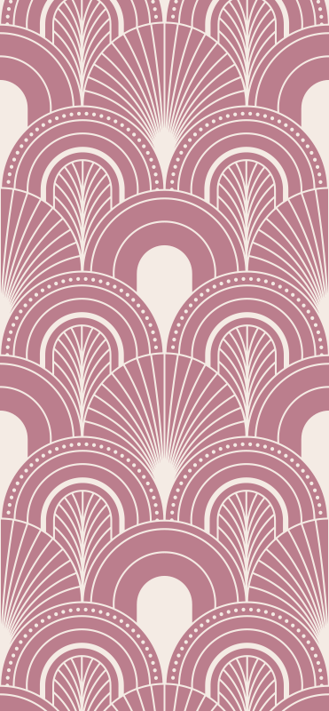 Vinyl teppich vintage im roségold bogen stil - TenStickers