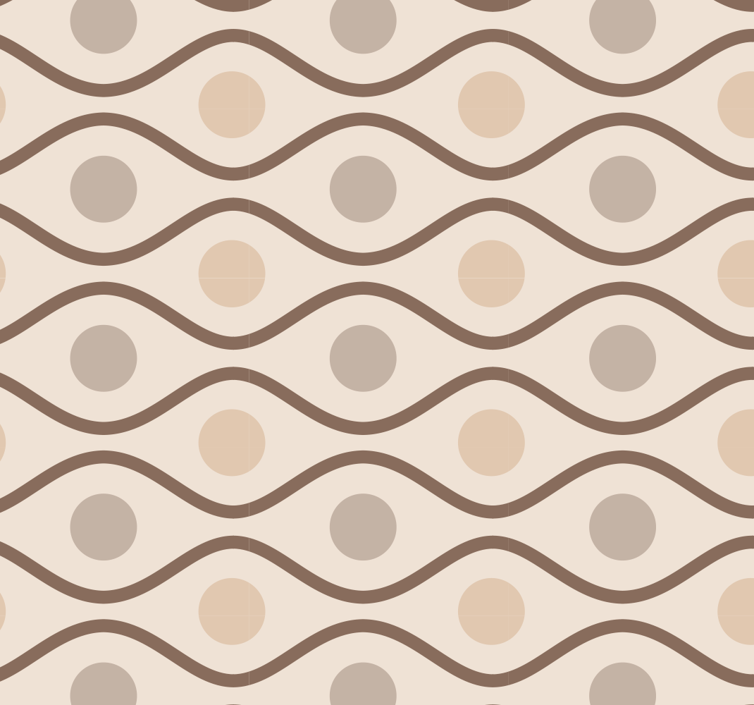 Vinyl teppich vintage beige im 70er jahre stil - TenStickers