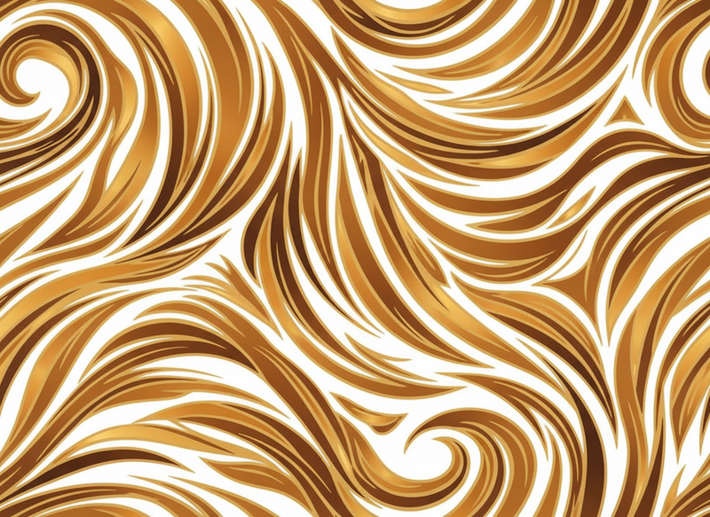 Vinyl teppich vintage in goldener felloptik - TenStickers
