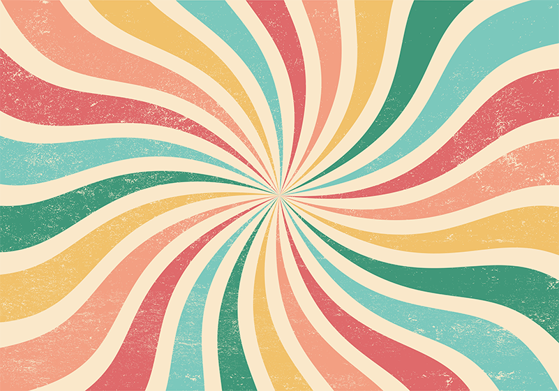 Vinyl teppich vintage bunter grunge retro hintergrund - TenStickers