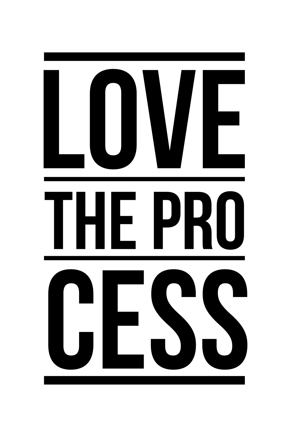 Vinyl teppich spruch liebe den prozess - TenStickers