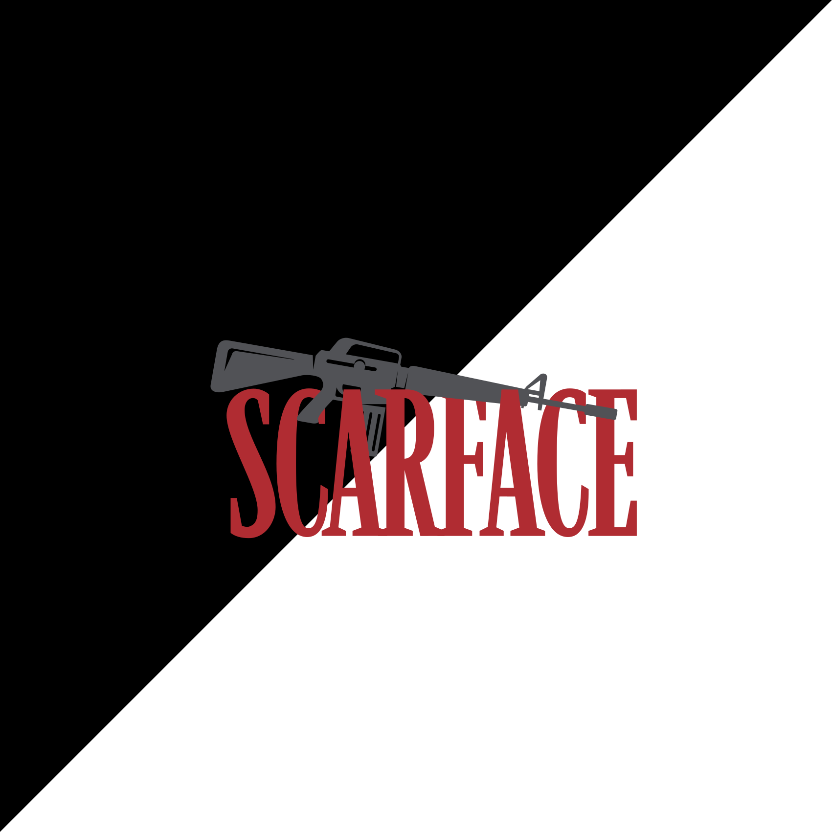 Vinyl teppich spruch mit scarface filmmotiv - TenStickers