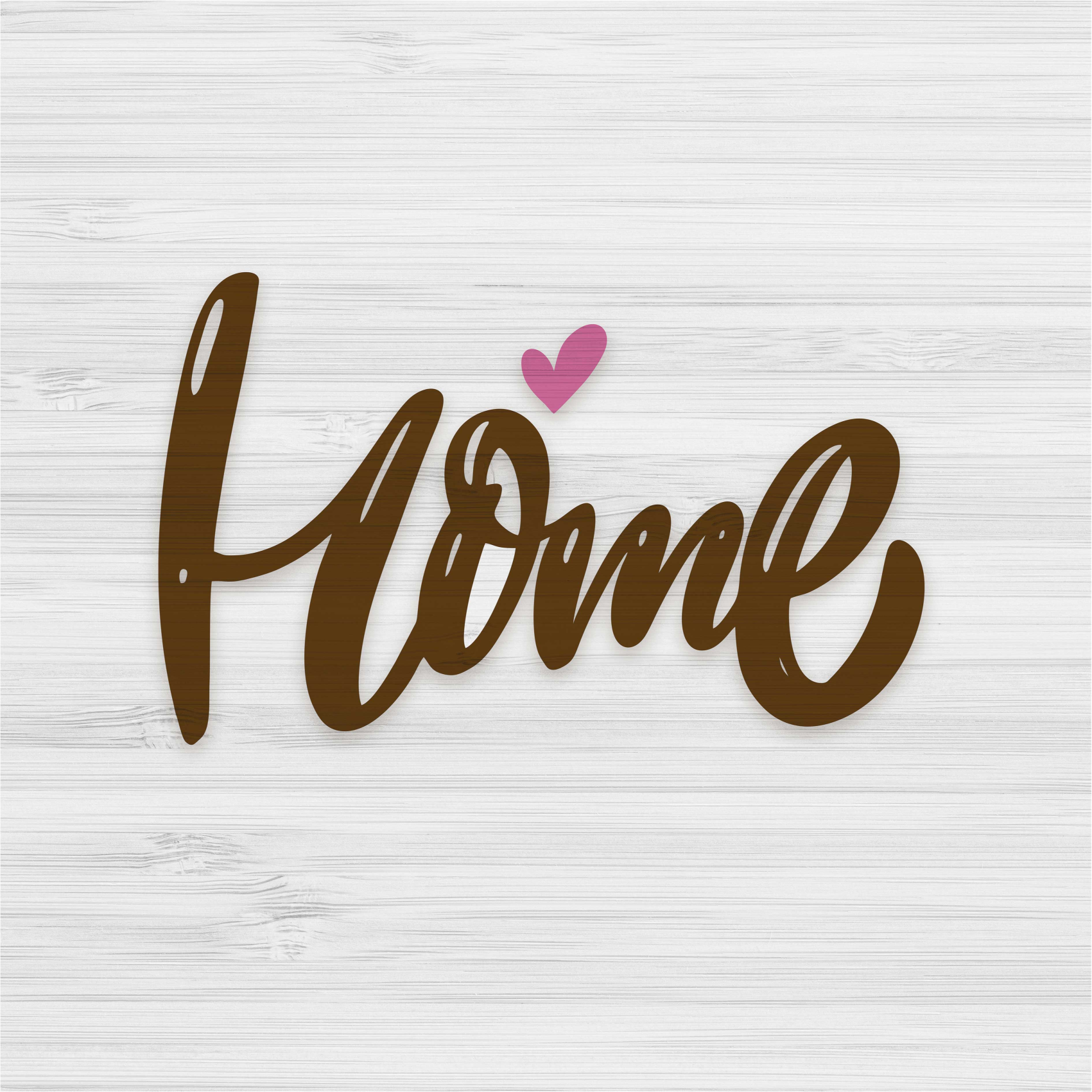 Vinyl teppich spruch vintage weißes zuhause auf holzplatte - TenStickers