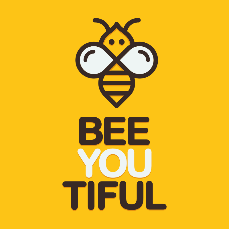 Vinyl teppich spruch du bist so bienen-schön - TenStickers