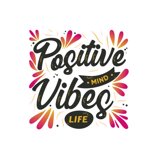 Vinyl teppich spruch positive gedanken positive vibes - TenStickers