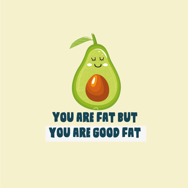 Vinyl teppich spruch lustiges zitat mit avocado - TenStickers