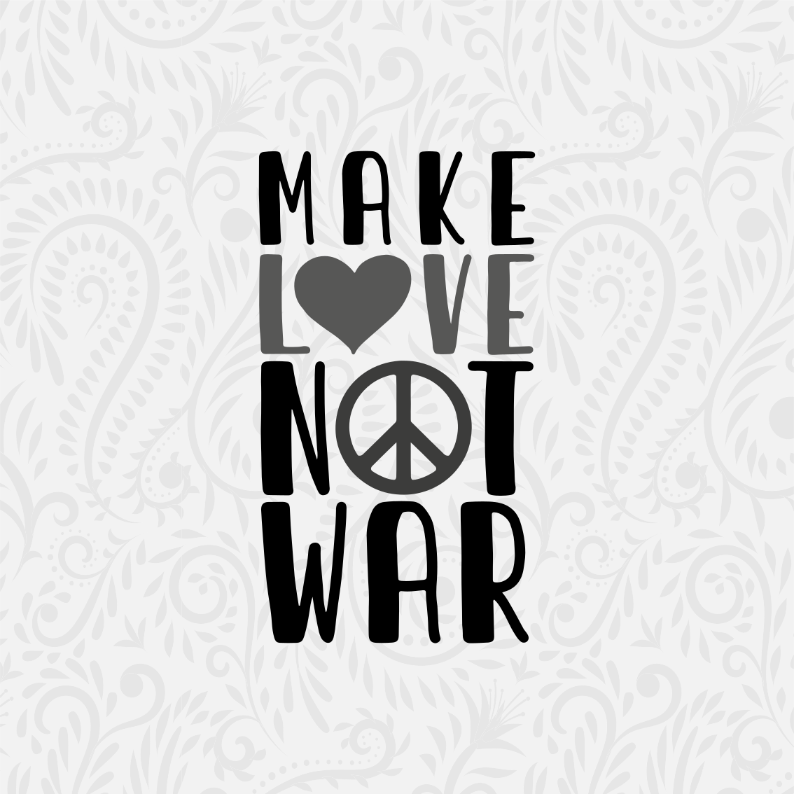 Vinyl teppich spruch liebe statt krieg zitat - TenStickers