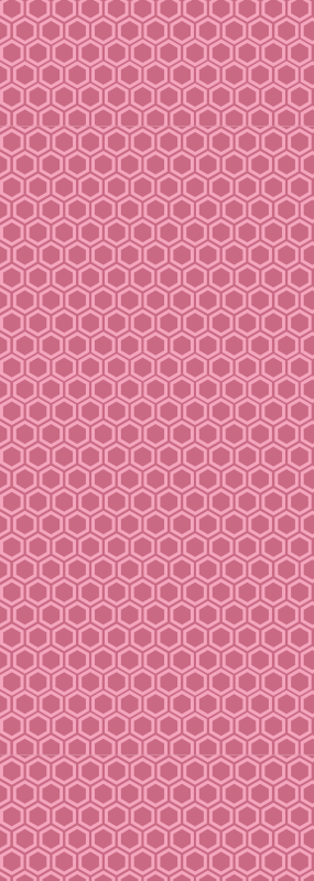Vinyl teppich textur mit pinkem geometrischem hexagonmuster - TenStickers