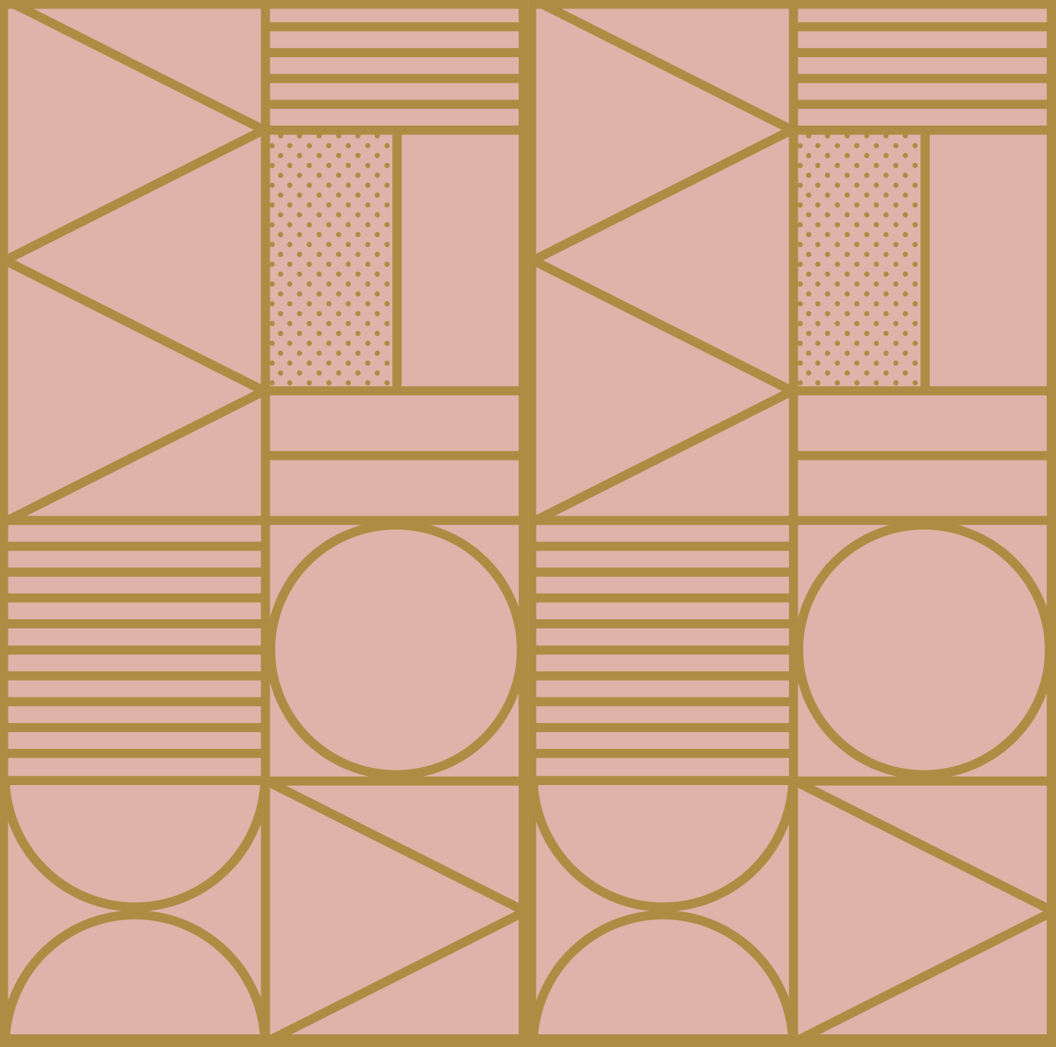 Vinyl teppich textur in gold und rosa block - TenStickers