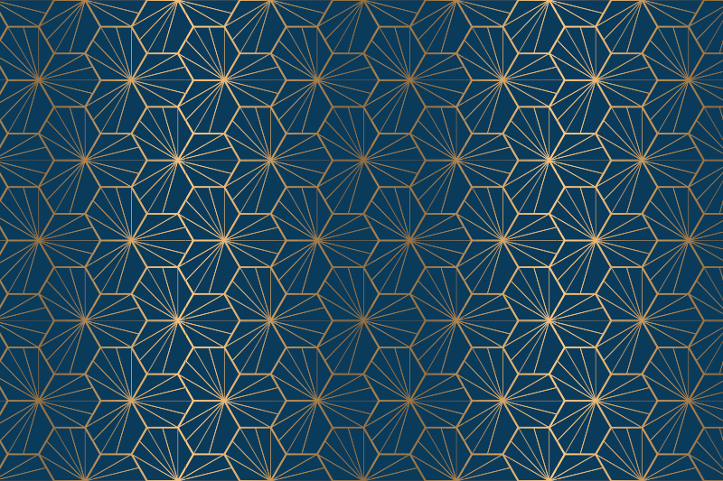 Vinyl teppich geometrisch elegantes muster - TenStickers