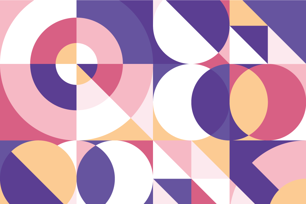 Vinyl teppich geometrisch abstrakte figuren kunst - TenStickers